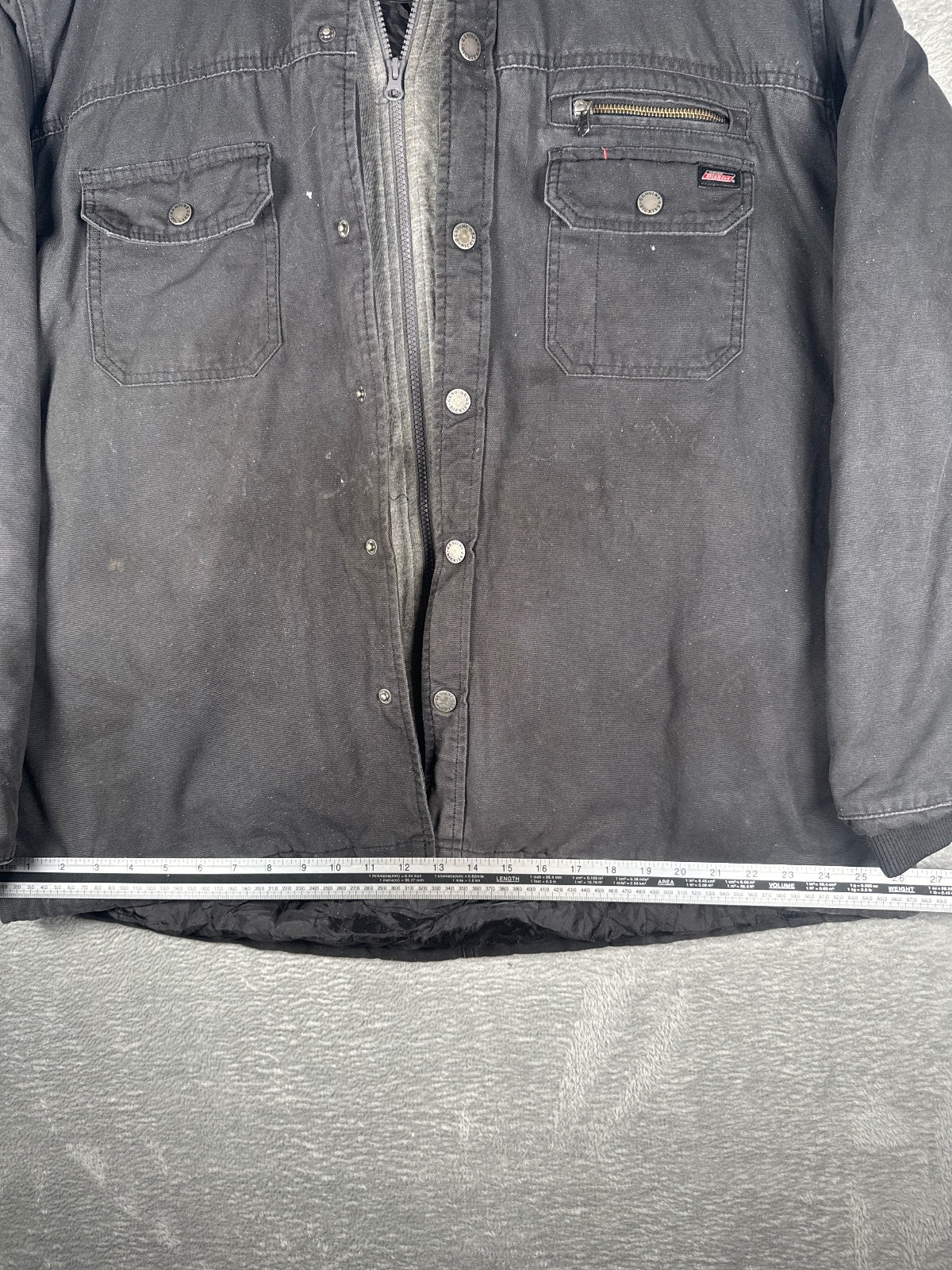 Dickies Genuine Black Hooded Work Jacket with Zip - Size 2XL