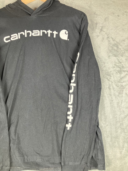 Carhartt Black Long Sleeve Hooded T-Shirt XL