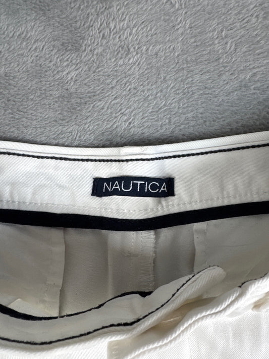 Vintage Classic Nautica Men's White Cotton Casual Shorts W30