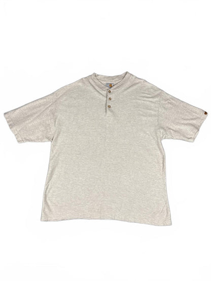 Vintage Retro Carhartt Short Sleeve Henley Shirt - Large*