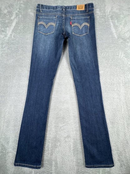 Levi's 711 Skinny Blue Denim Jeans Size 14 Regular