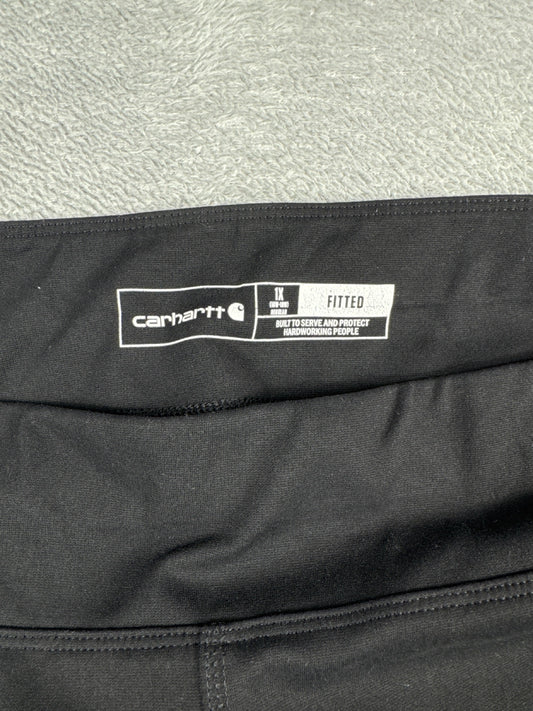 Carhartt Black Fitted Leggings with Side Pockets Size 1XL