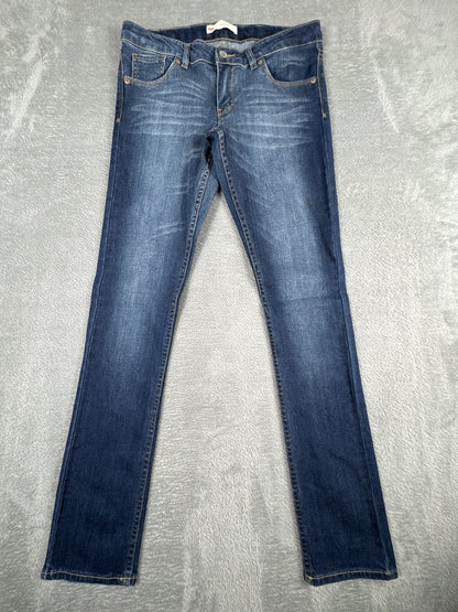 Levi's 711 Skinny Blue Denim Jeans Size 14 Regular