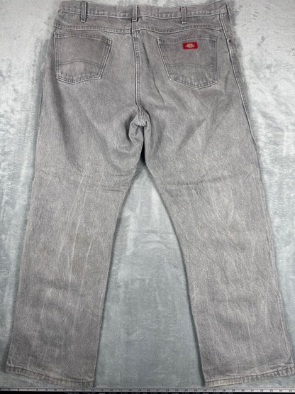 Dickies Grey Regular Fit Cotton Jeans 40x30