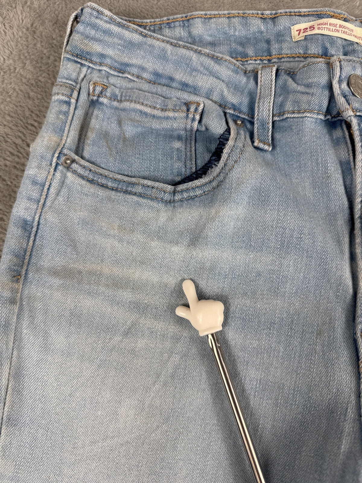 Levi's 725 High Rise Bootcut Jeans Light Blue W29 L30