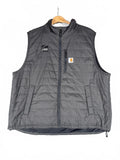 Carhartt Rain Defender 2XL Relaxed Fit Puffer Vest in Gray