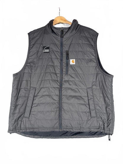 Carhartt Rain Defender 2XL Relaxed Fit Puffer Vest in Gray
