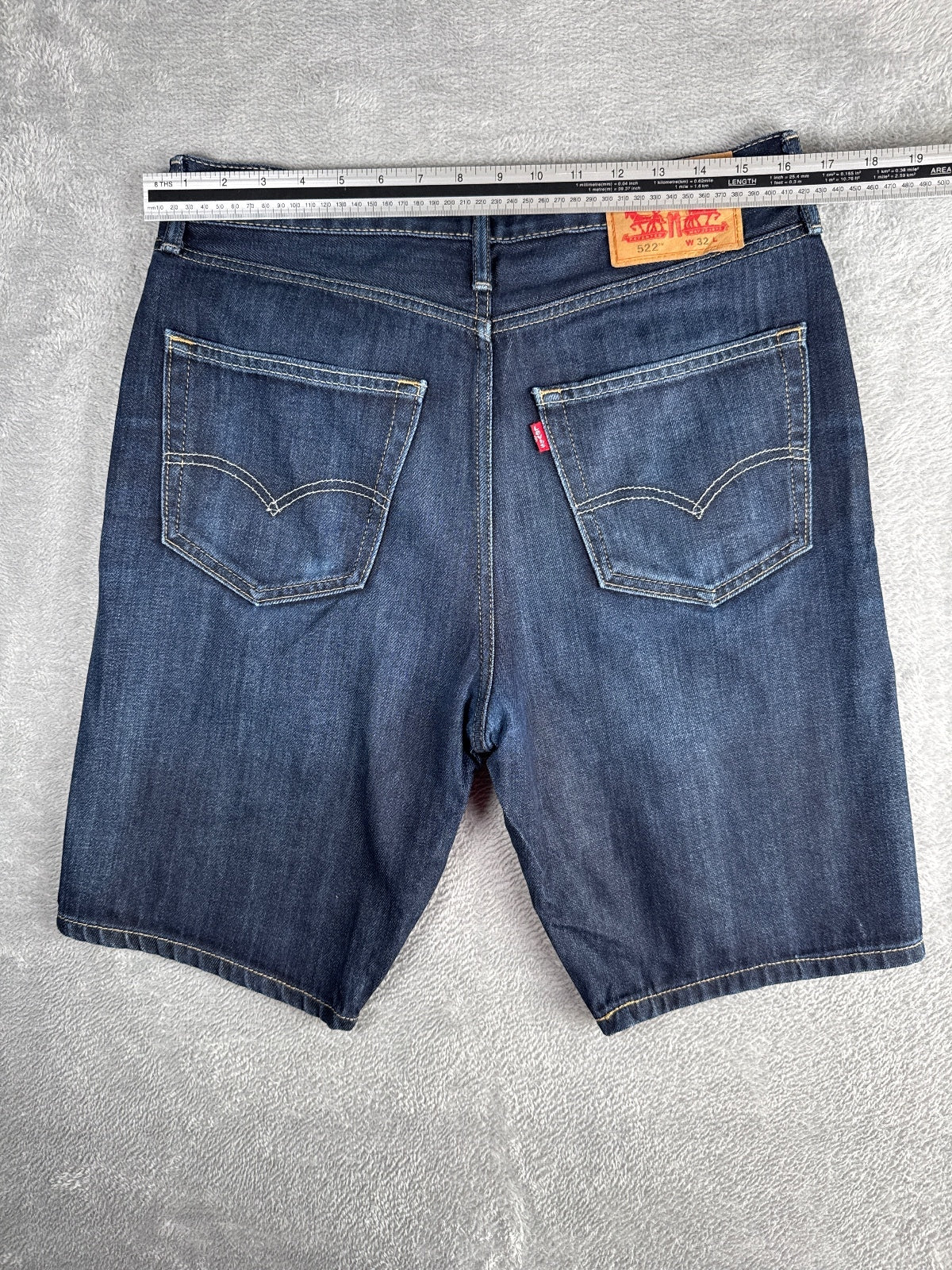 Levi's 522 Denim Dark Blue Shorts W32