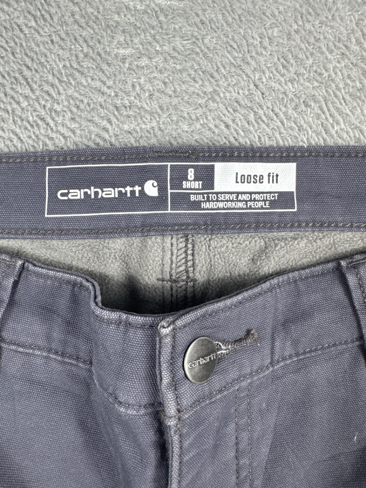Carhartt Workwear Pants in Grey with Utility Pockets Size 8
