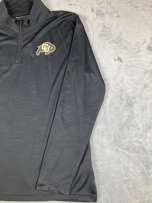 Nike Colorado Buffaloes Black Zip Pullover Sweatshirt Size L