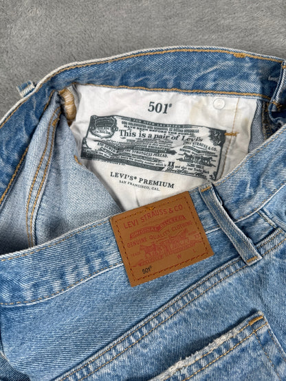 Levi's 501 Light Blue Denim Shorts W30