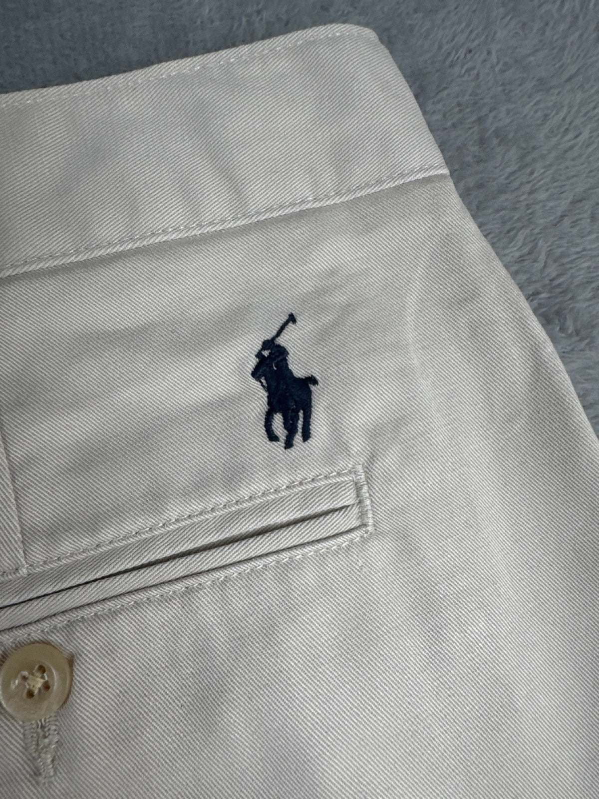 Polo by Ralph Lauren Classic Fit Cotton Beige Shorts W42