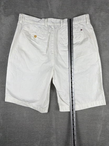 Tommy Hilfiger White Cotton Shorts W34