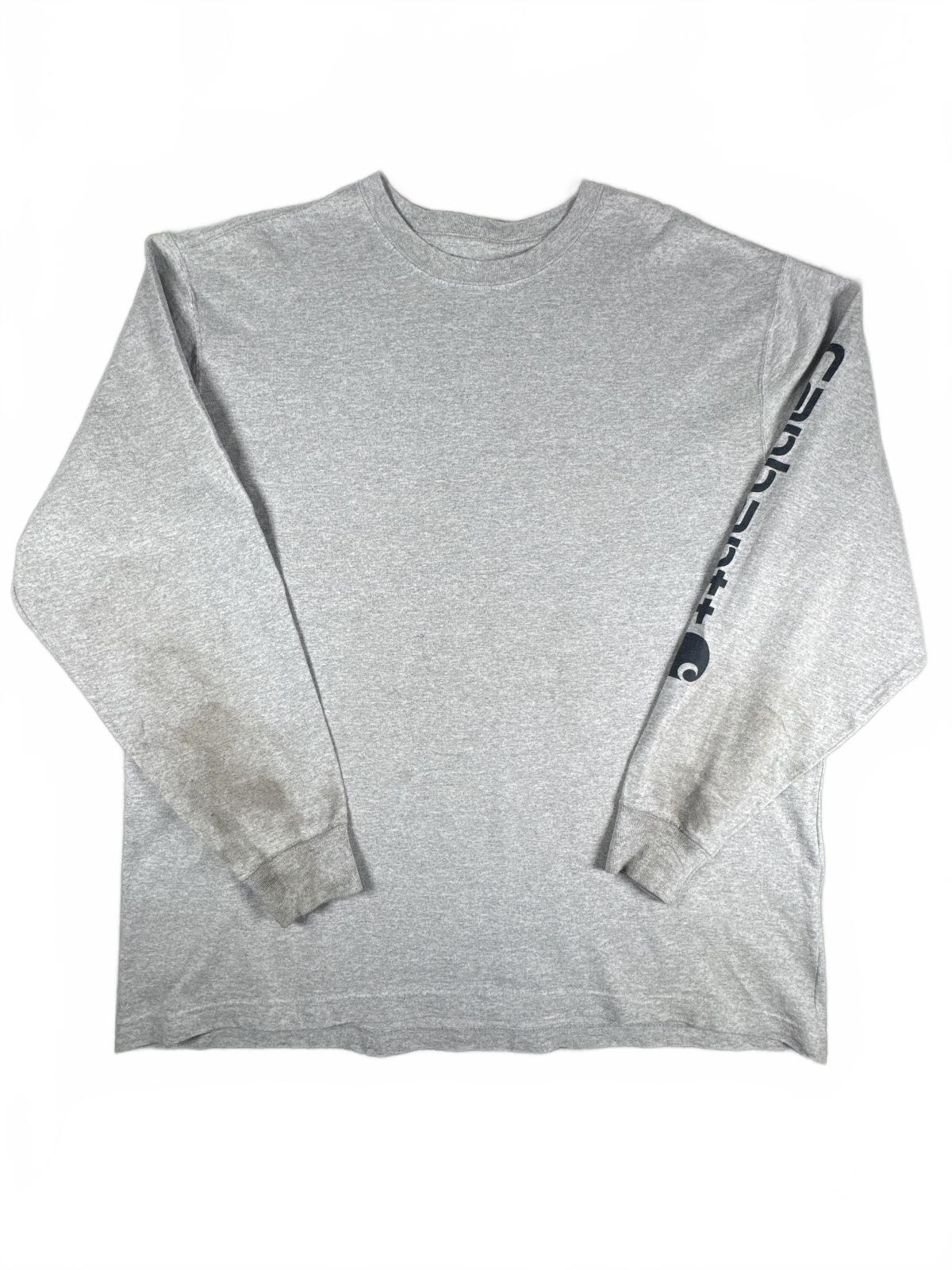 Carhartt Loose Fit Grey Long Sleeve T-Shirt Size XL