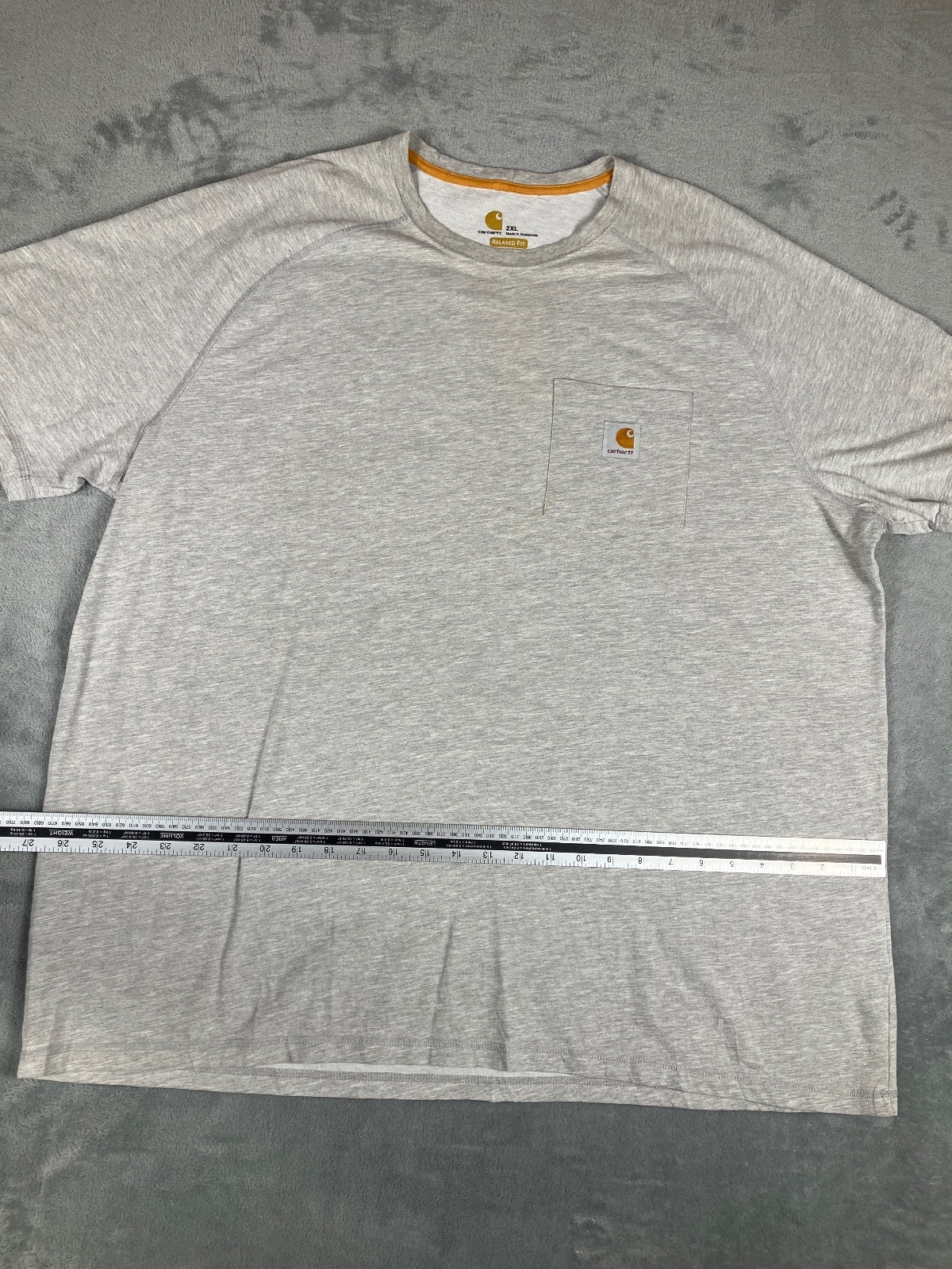 Carhartt Men's Relaxed Fit Grey Pocket T-Shirt Size 2XL