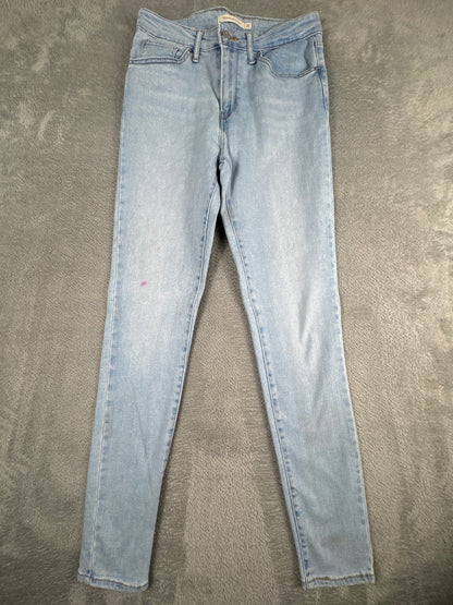 Levi's 721 High Rise Skinny Jeans Light Blue Denim W27 L30