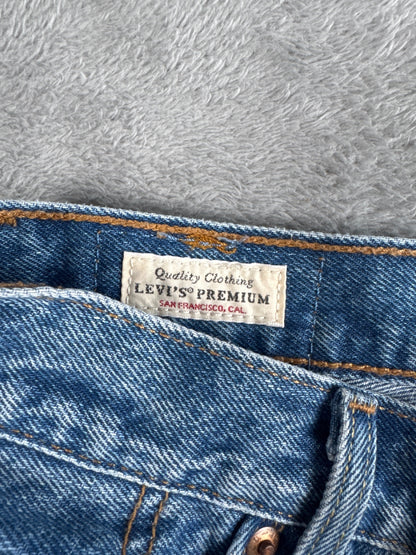 Levi's Premium Capital E 501 Distressed Denim Shorts W24