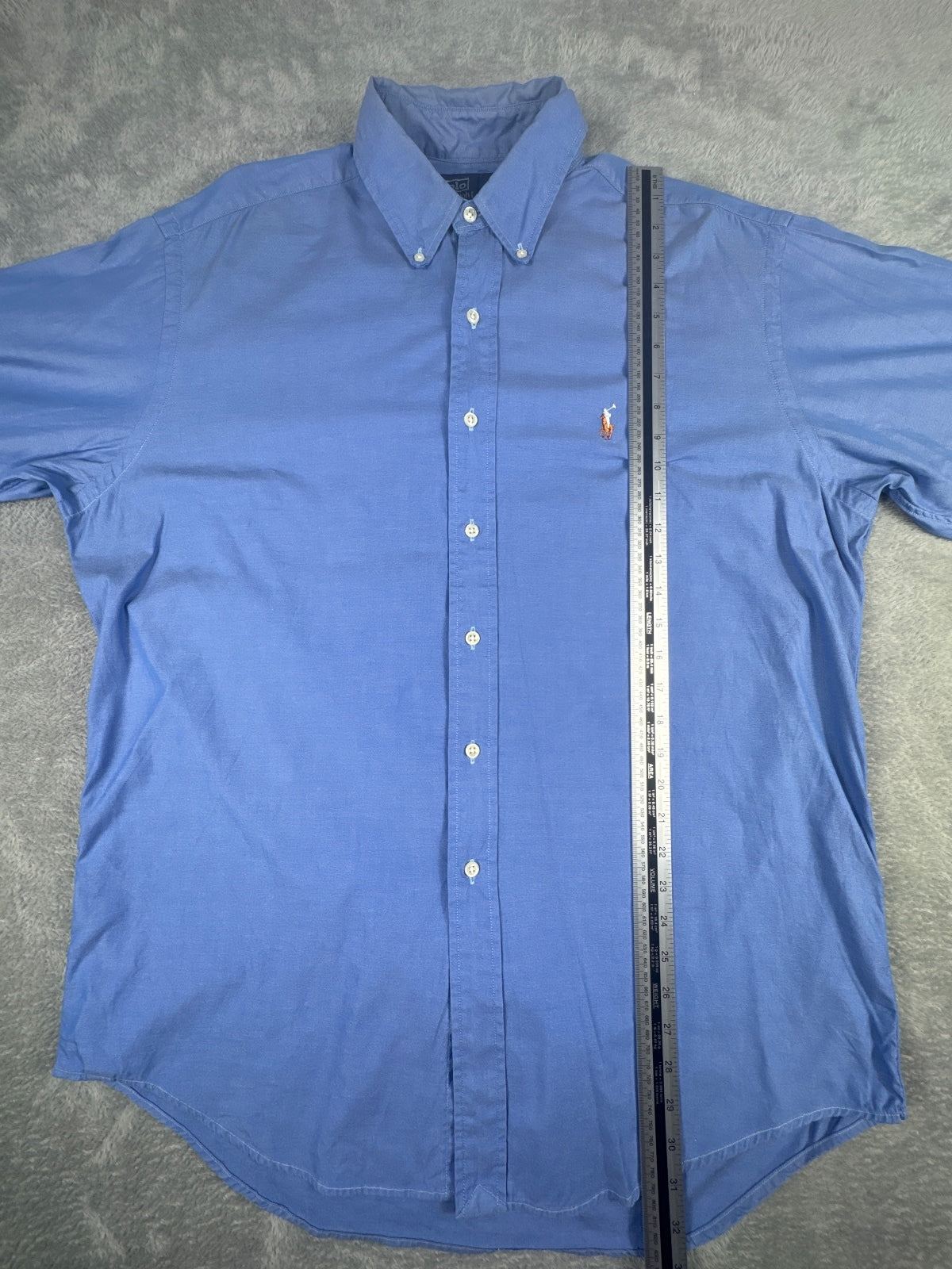 Polo by Ralph Lauren Classic Blue Button-Down Shirt Size M