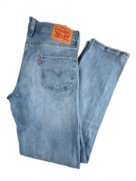 Levi's 513 Slim Straight Light Blue Denim Jeans W30 L32