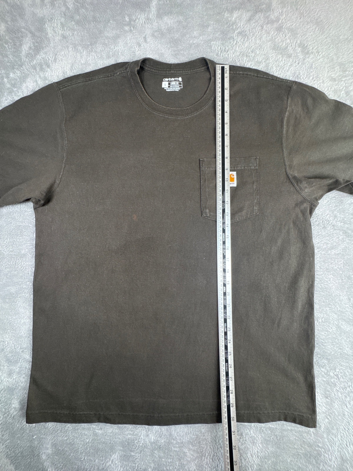 Carhartt Loose Fit Large Brown T-Shirt Size L
