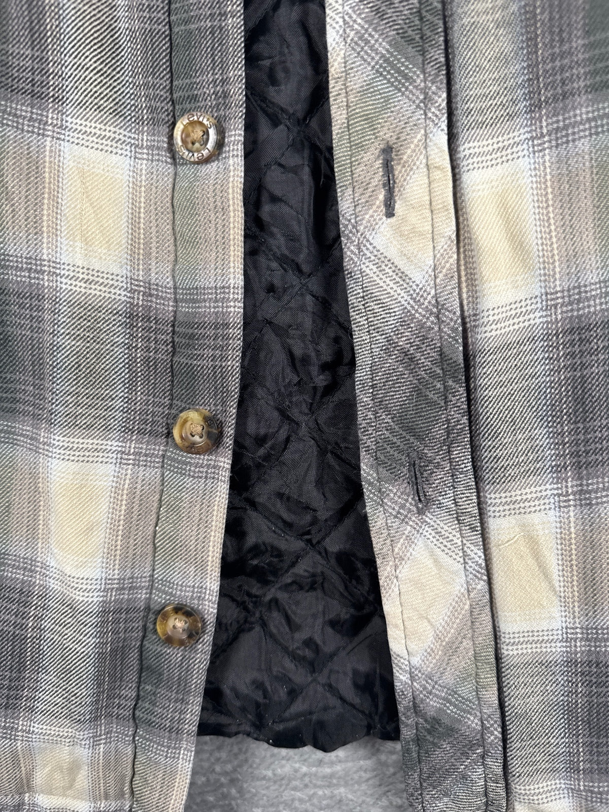 Levi's Quilted Lined Plaid Shirt Jacket Size XL
