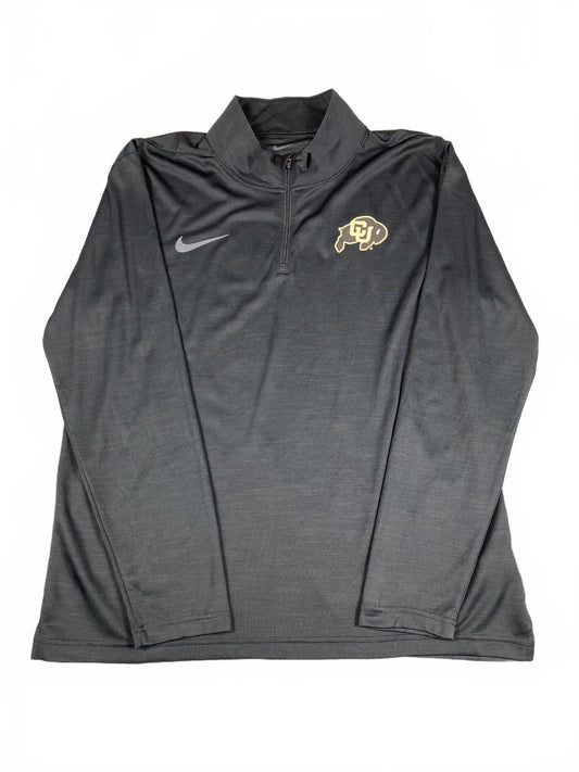 Nike Colorado Buffaloes Black Zip Pullover Sweatshirt Size L