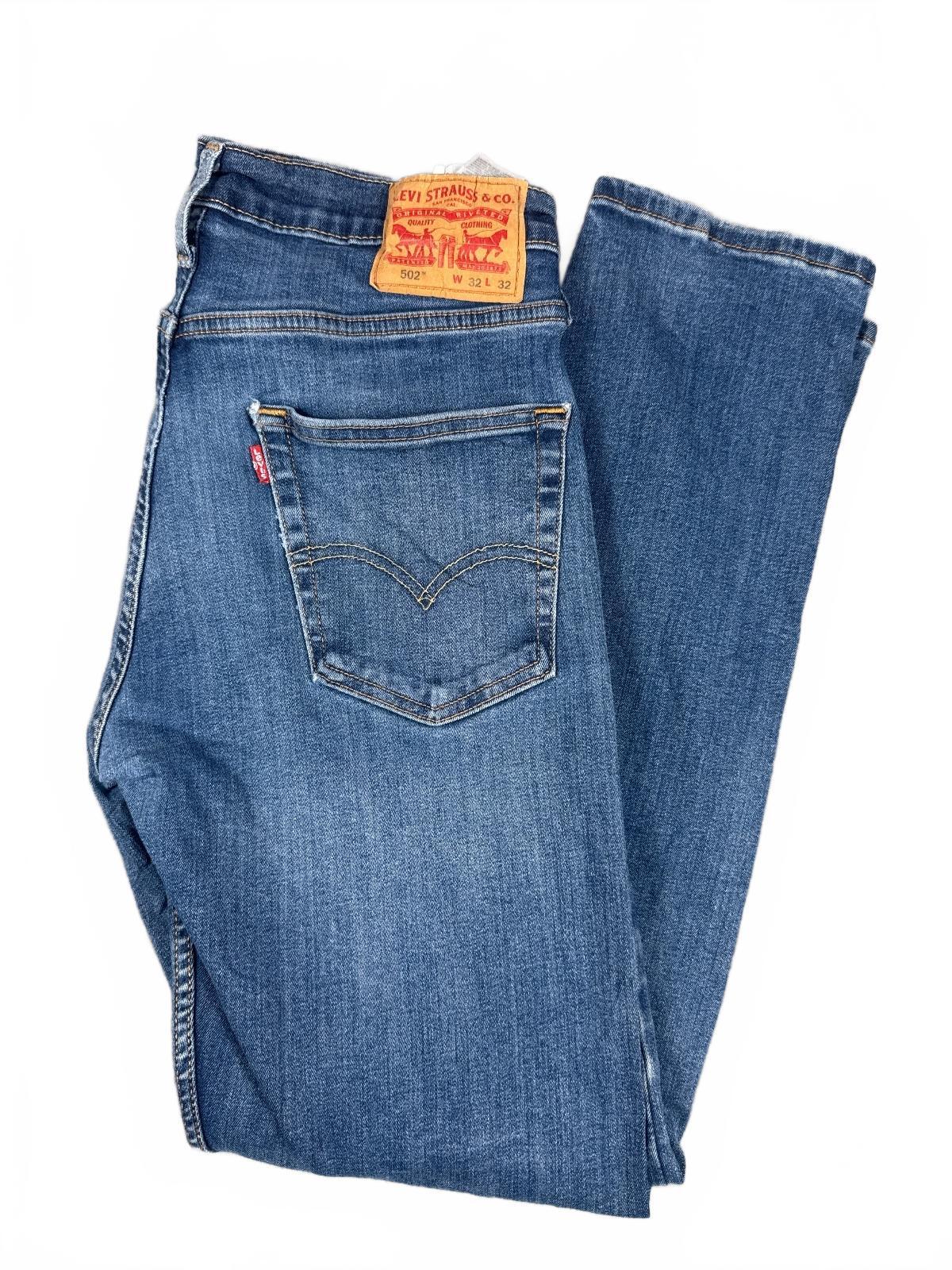 Levi's 502 Regular Taper Fit Blue Denim Jeans W32 L32