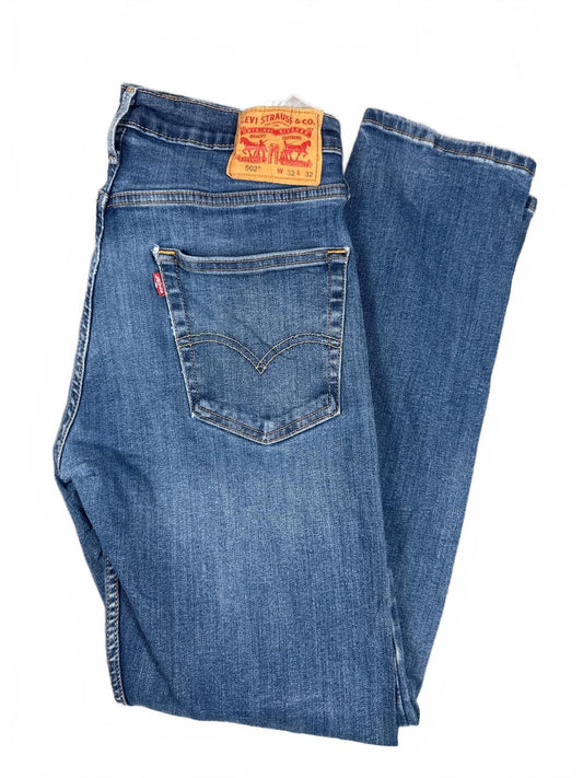 Levi's 502 Regular Taper Fit Blue Denim Jeans W32 L32