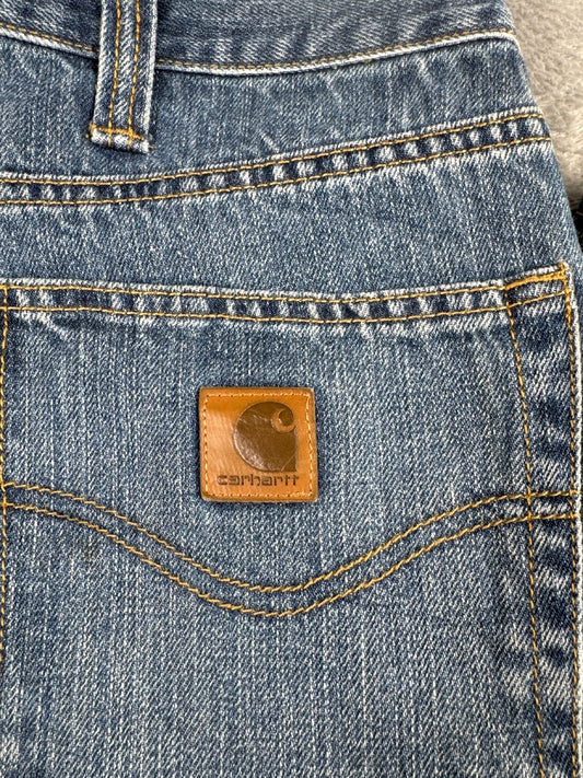Carhartt Relaxed Fit Blue Denim Jeans Size W42 L32