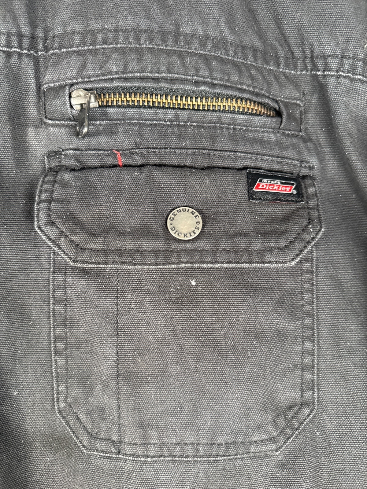 Dickies Genuine Black Hooded Work Jacket with Zip - Size 2XL