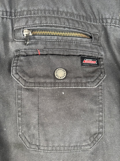 Dickies Genuine Black Hooded Work Jacket with Zip - Size 2XL