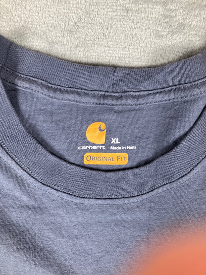 Carhartt Original Fit Navy Blue Pocket T-Shirt Size XL