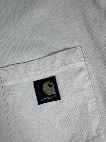 Carhartt Men's Loose Fit White Cotton T-Shirt Size M