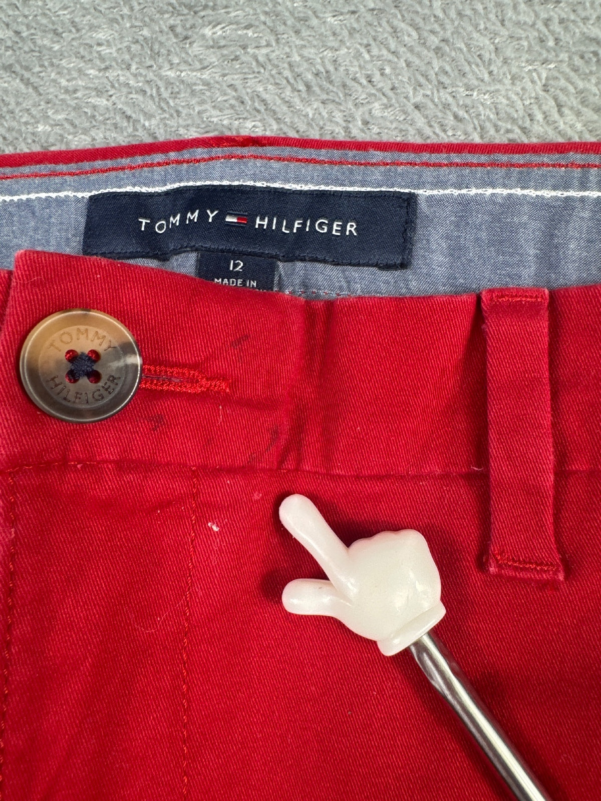Tommy Hilfiger Women’s Red Chino Trousers Size 12