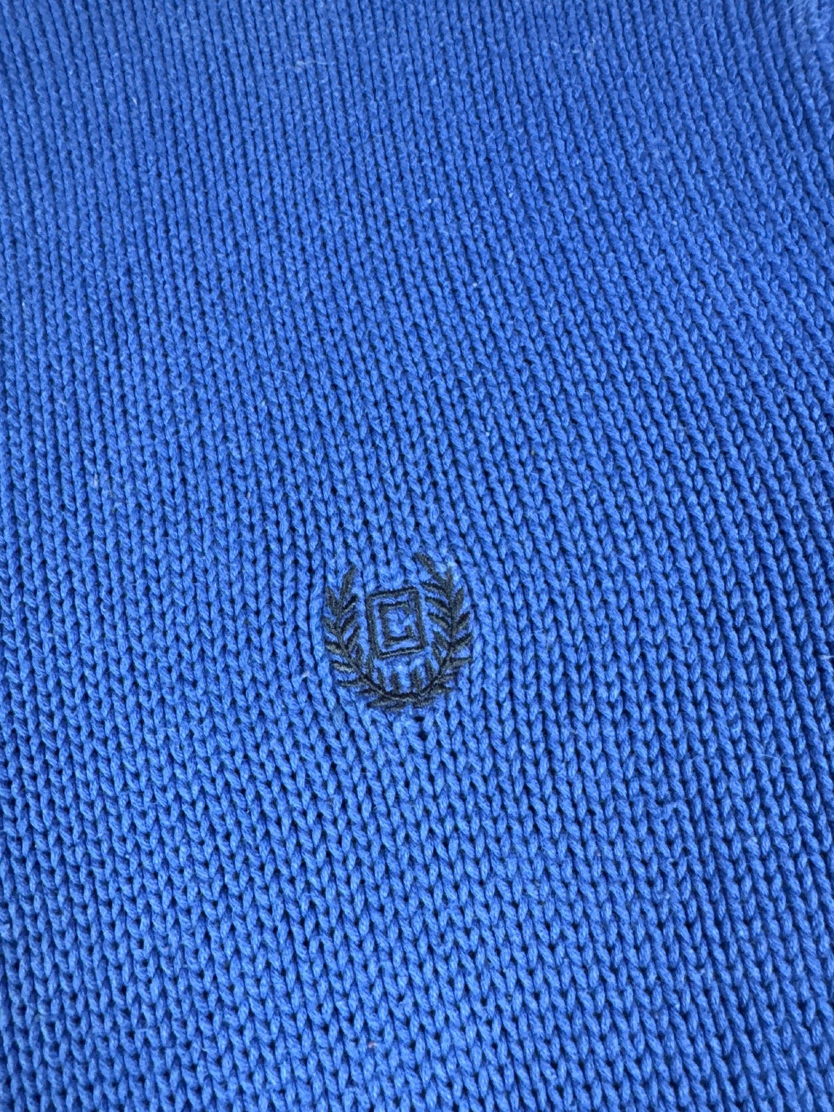 Chaps Blue Half-Zip Knit Sweater Size L