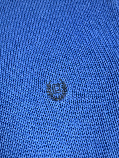Chaps Blue Half-Zip Knit Sweater Size L
