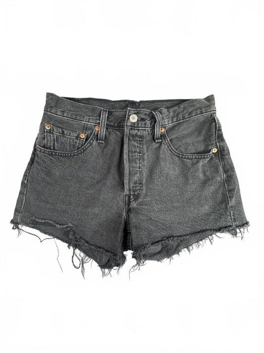 Levi's 501 Black Denim Cutoff Shorts W27