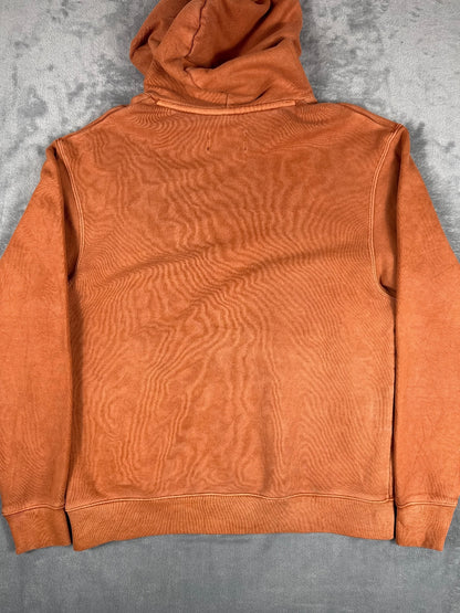 Jordan Orange Hoodie Sweatshirt with Front Pocket and Draws