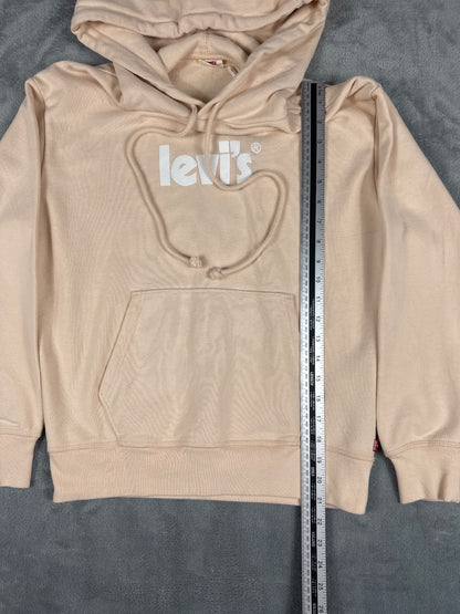 Vintage Levi's Beige Peach Hoodie Sweatshirt XXS