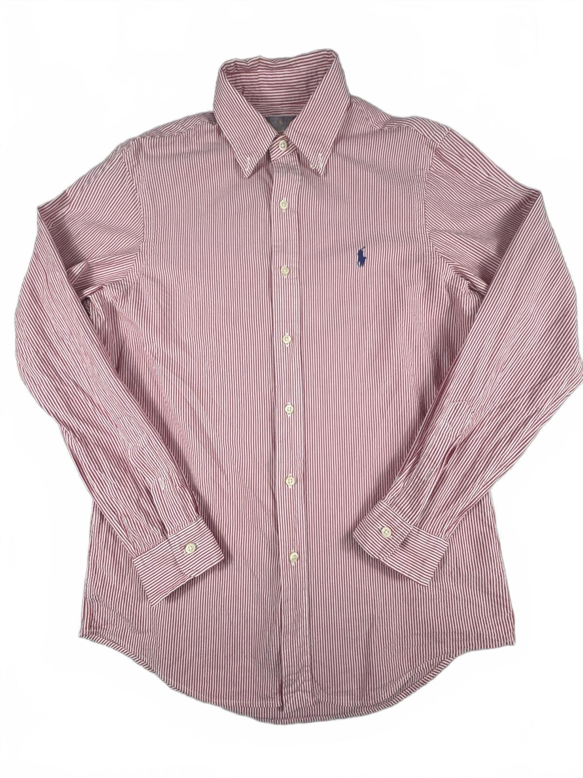 Ralph Lauren Classic Fit Striped Red and White Shirt Size S