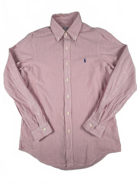 Ralph Lauren Classic Fit Striped Red and White Shirt Size S