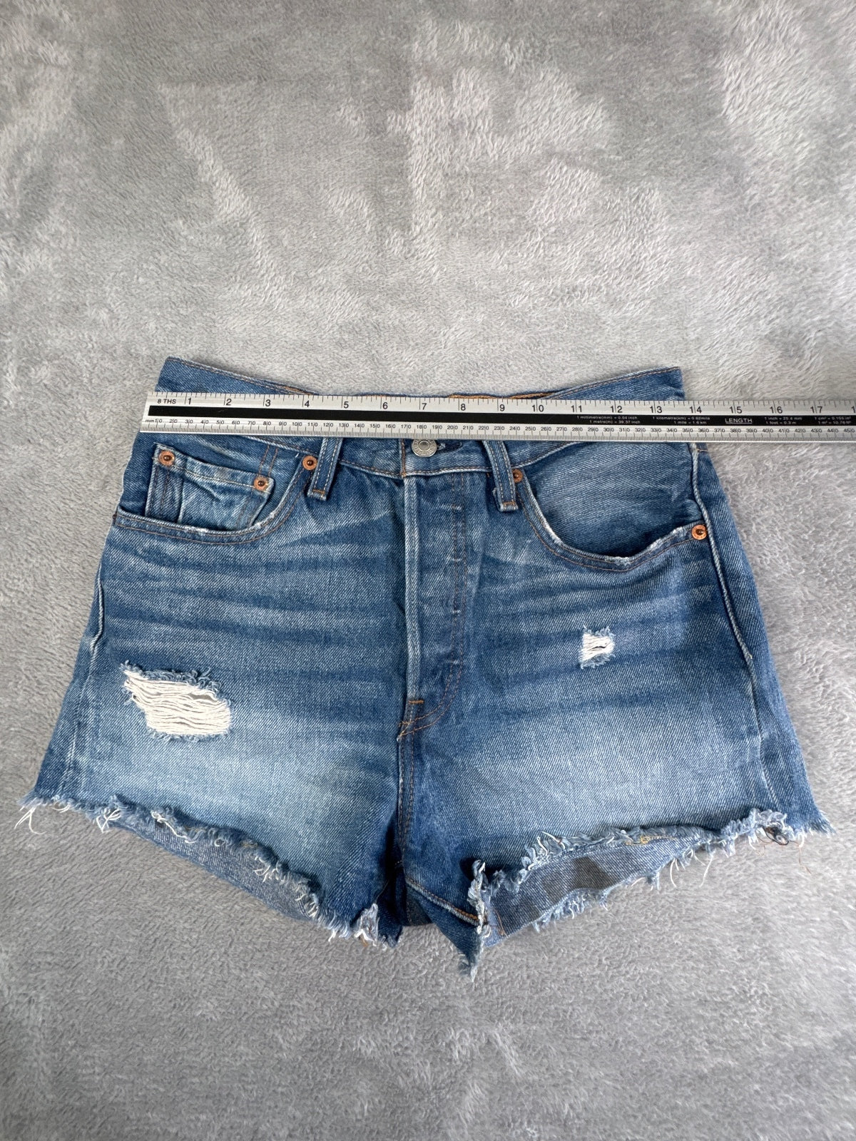 Levi's Premium 501 Denim Cutoff Shorts W26