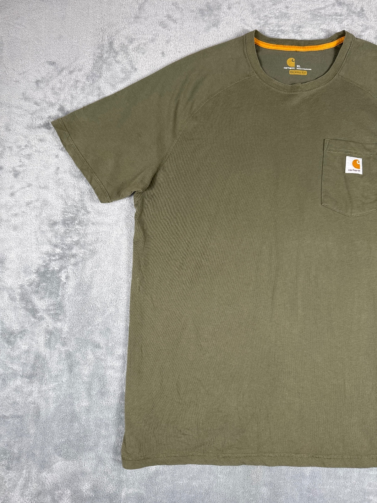 Vintage Carhartt Relaxed Fit Olive Green T-Shirt - XL