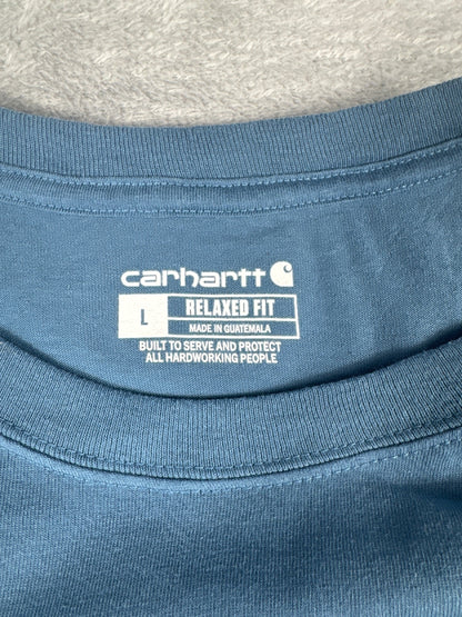 Carhartt Relaxed Fit Blue Pocket T-Shirt Size L