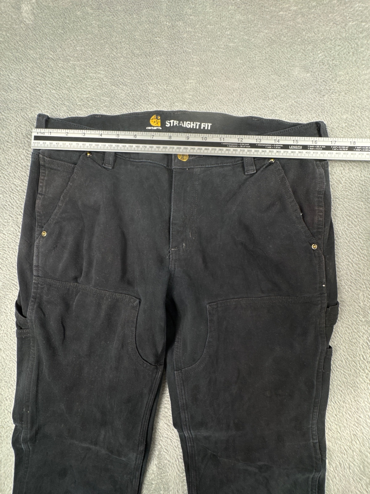 Carhartt Women’s Straight Fit Black Work Trousers Size 8R