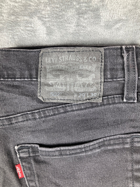 Levi's 502 Black Slim Fit Jeans Waist 29 Length 30