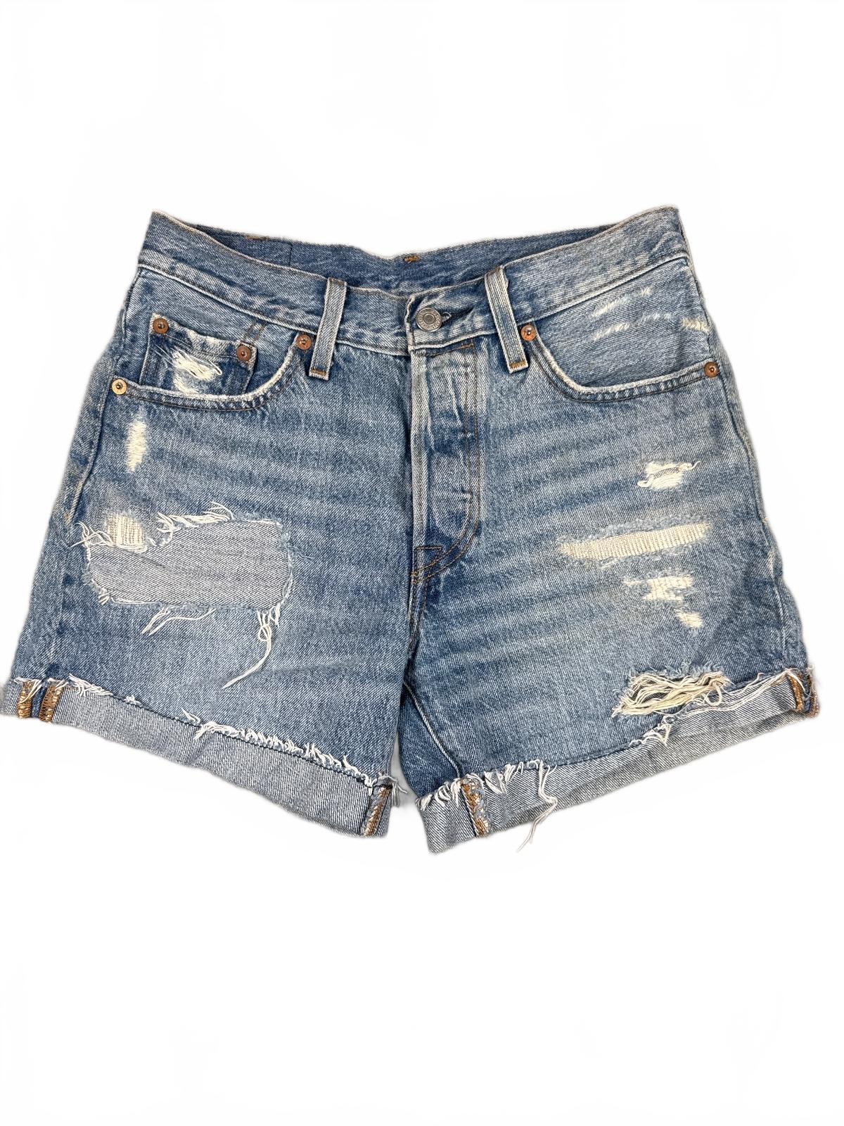 Levi's 501 Distressed Denim Shorts W25