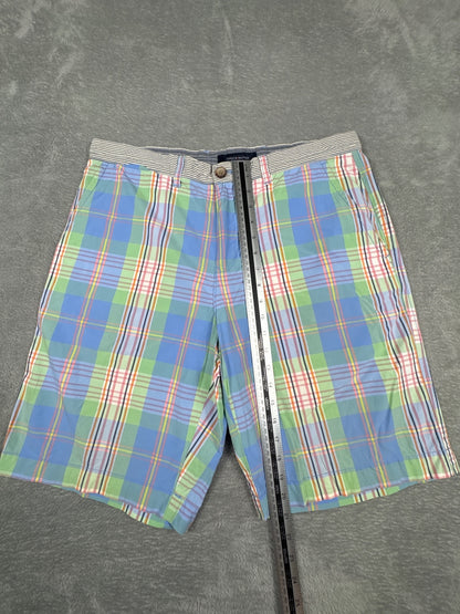 Tommy Hilfiger Men's Plaid Casual Shorts W34