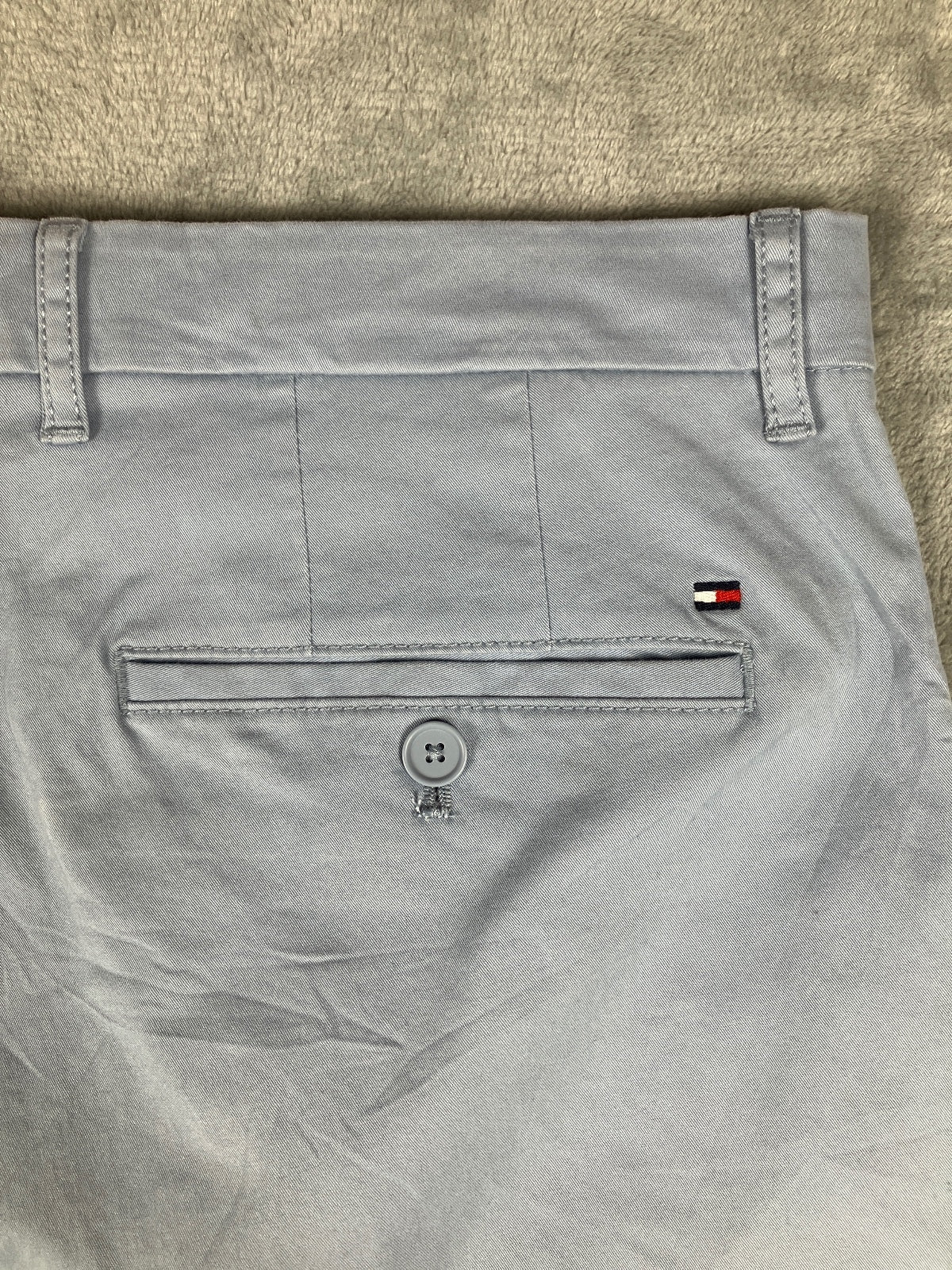 Tommy Hilfiger Light Blue Cotton  Vintage Chino Shorts - W36
