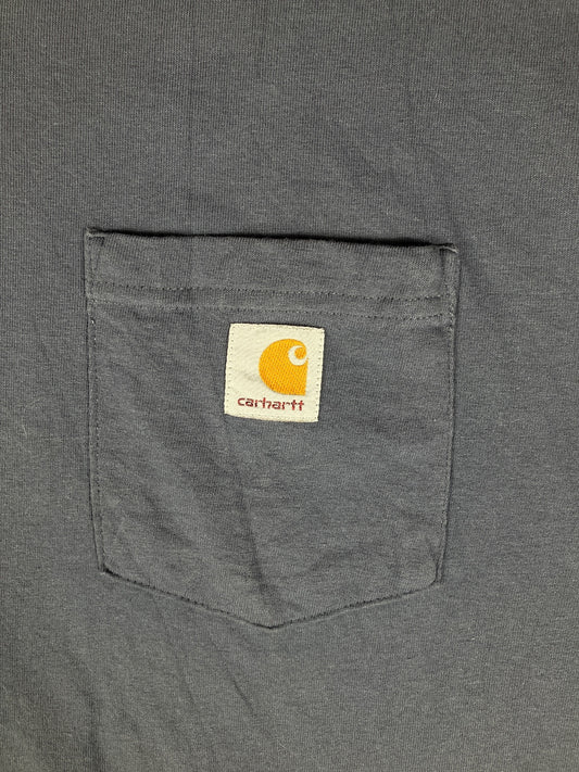 Carhartt Original Fit Navy Blue Pocket T-Shirt Size XL